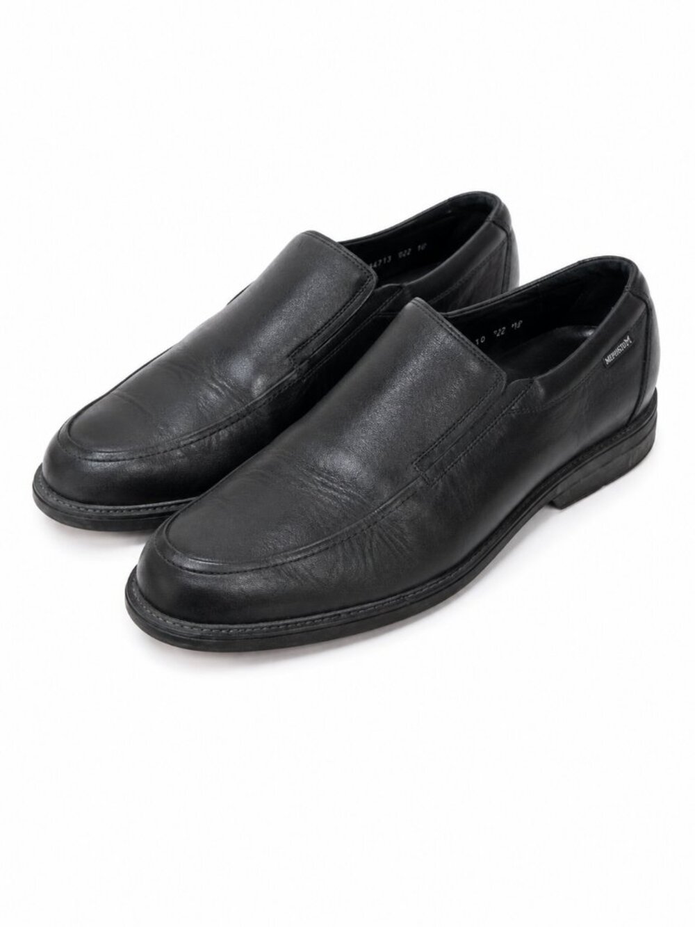 Mephisto Black Leather Slip On Loafers Comfort Walking Shoes US 11 EU 44.5